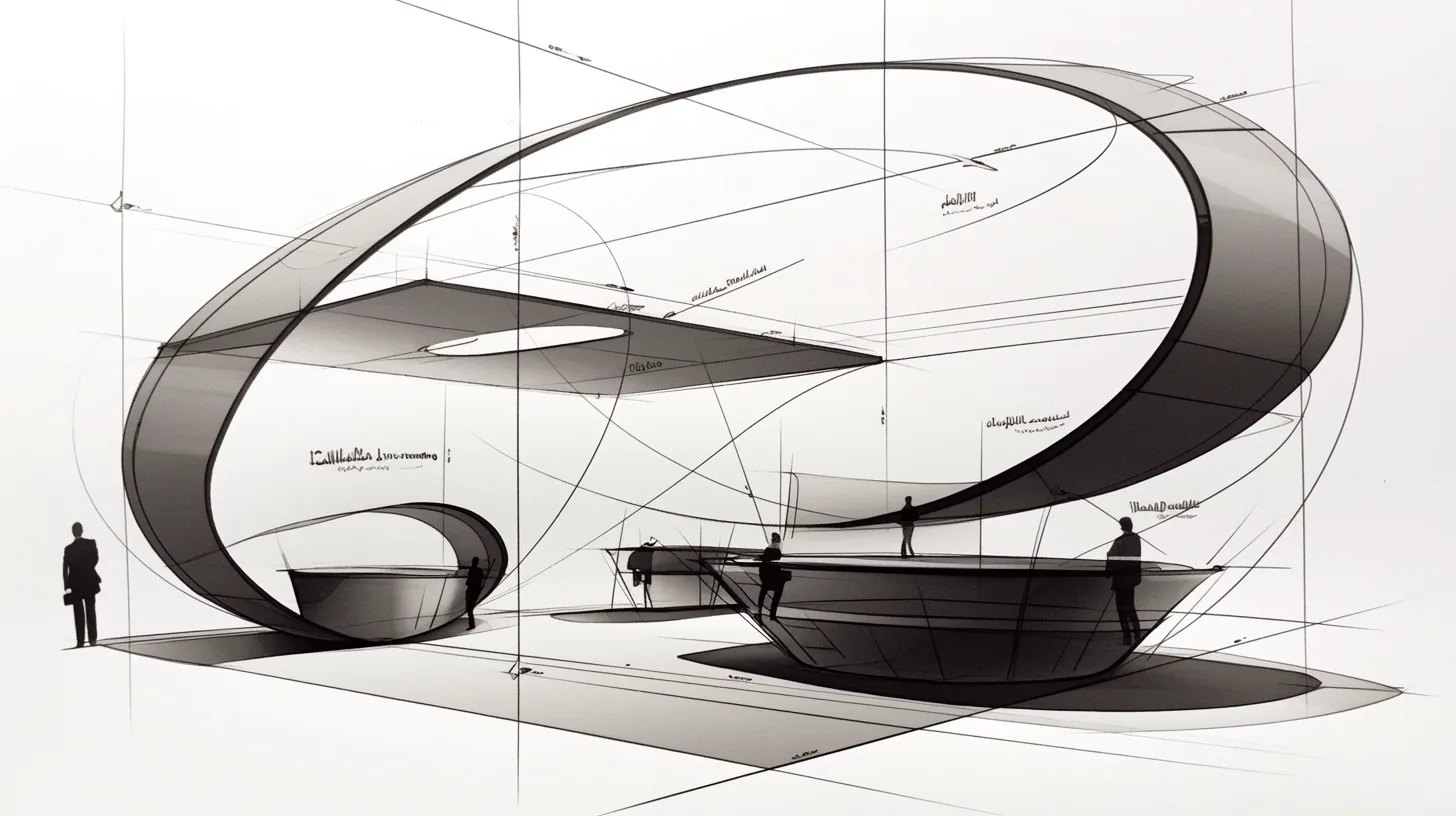 Exhibition sketches gallery image 13